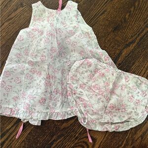 Floral Pink Baby Top and Bottom Set
